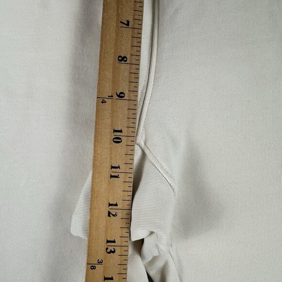 Helmut Lang Jogger Sweatpants Women’s Medium Ivory Cotton Knit Combo L02HW201 - Picture 12 of 16